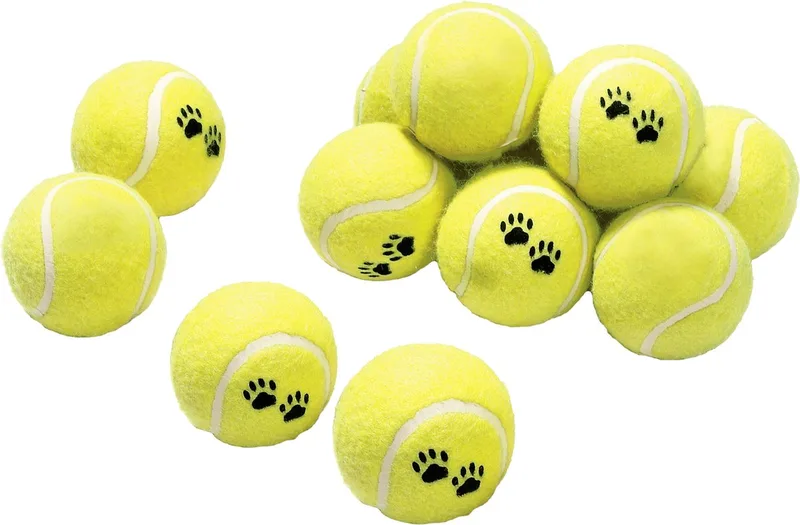Smash - Speelgoed Honden - Hs Tennisbal Smash 6cm 12st - 12st - 116553 - 12st by Flamingo in Yellow – product photo