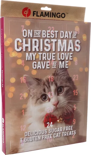 Snack Katten - Kerst Kalender Chick’n Snack Kat 24stuks - 24st - 137353 - 24st von Flamingo – Produktfoto 1 von 4