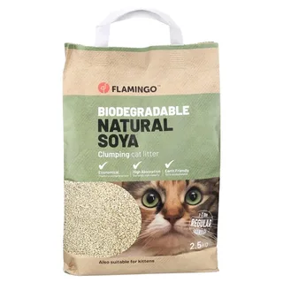Sojabonen Kattenbakvulling 2.5kg von Flamingo – Produktfoto 2 von 2