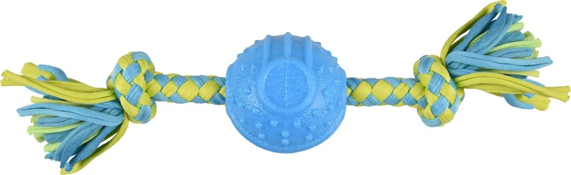 Spector Met 2 Knopen - Speelgoed Honden - Hs Tpr Spector Bal Blauw/groen Dia. 6,2cm - 1st - 129918 - 1st von Flamingo in Blau – Produktfoto