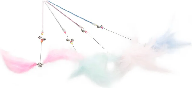 Speelgoed Doedels Hengel Meerdere kleuren - Kattenspeelgoed - 1st by Flamingo – product photo