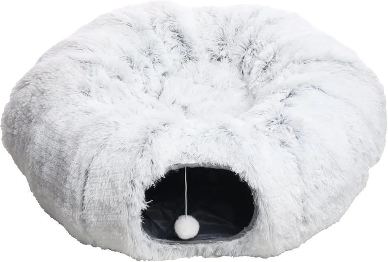 Speelgoed Donna Tunnel met bal Grijs - Kattenspeelgoed - 1st de Flamingo – photo produit