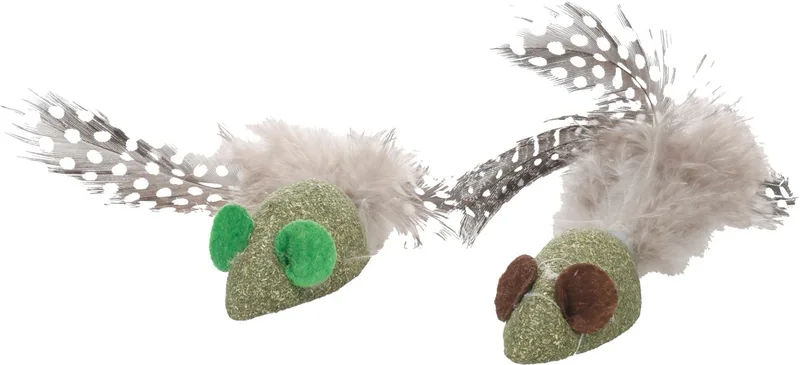 Speelgoed Katti Muis Groen - Kattenspeelgoed - 1st von Flamingo – Produktfoto