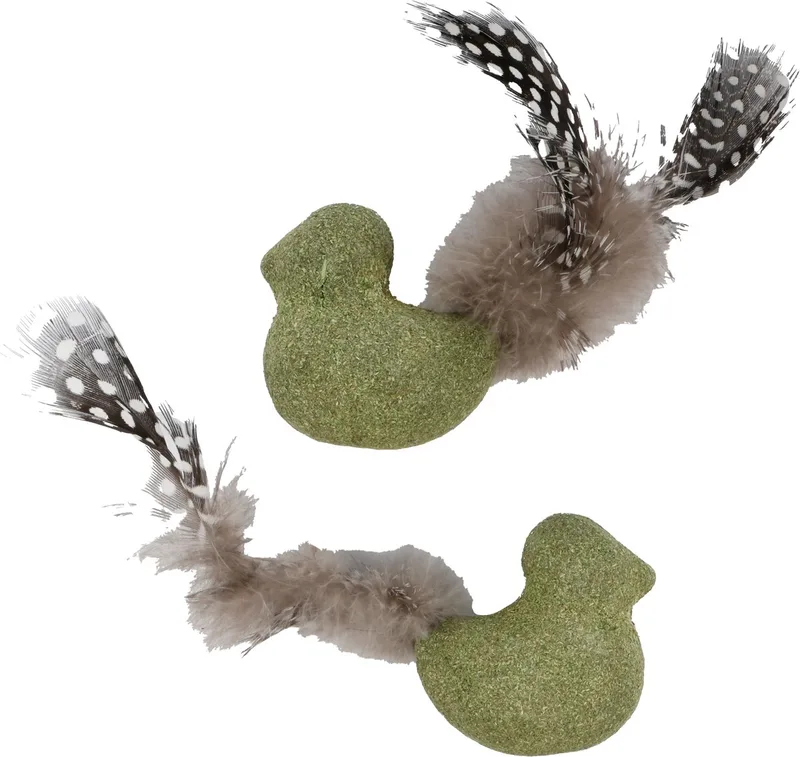 Speelgoed Katti Vogel Groen - Kattenspeelgoed - 1st de Flamingo – photo produit