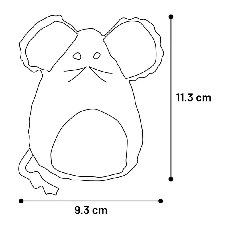 Speelgoed Mazzo Muis Grijs - Kattenspeelgoed - 1st by Flamingo – product photo 4 of 4