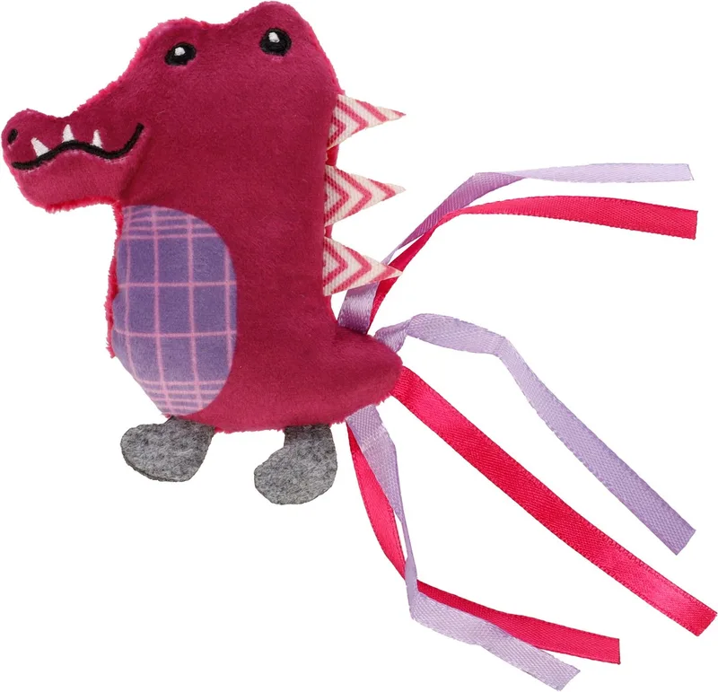 Speelgoed Prali Krokodil Paars - Kattenspeelgoed - 1st by Flamingo – product photo