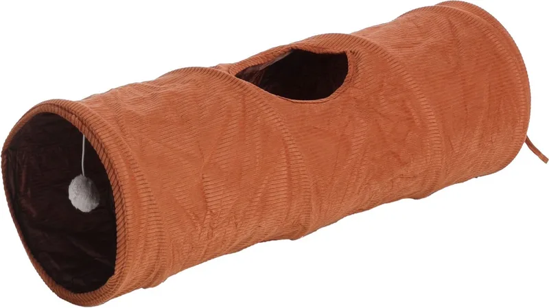 Speelgoed Reddi Tunnel met bal Bruin - Kattenspeelgoed - 1st by Flamingo – product photo