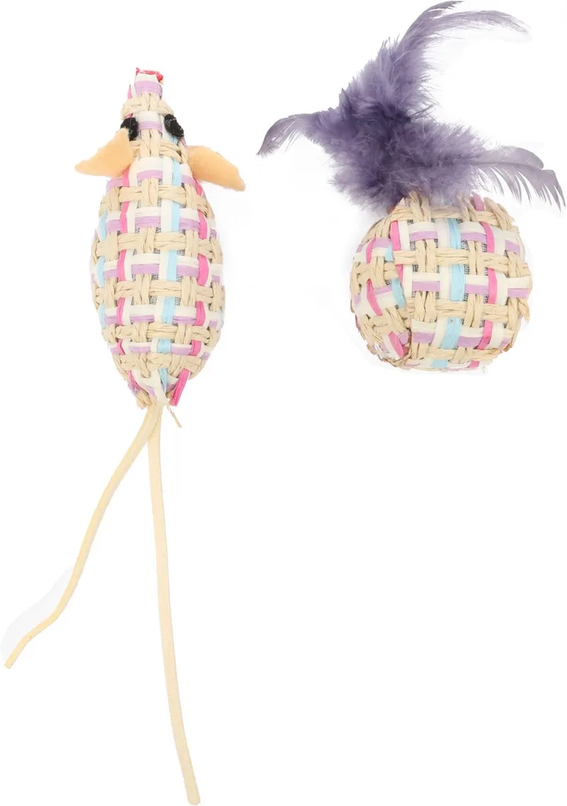 Speelgoed Texa Bal & Muis Paars - Kattenspeelgoed - 1st by Flamingo – product photo