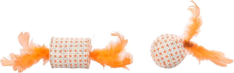 Speelgoed Texo Bal & Rol Oranje - Kattenspeelgoed - 1st by Flamingo – product photo