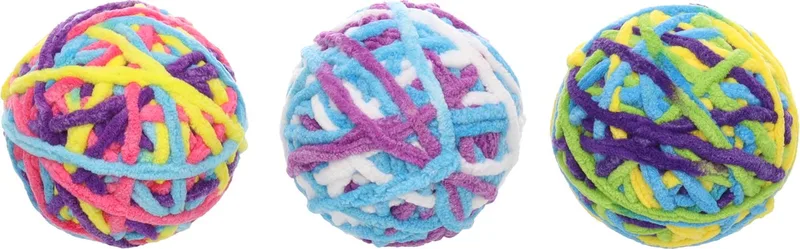 speelgoed voor de kat - bal met meerdere kleuren - 8.2 cm - met ratel by Flamingo in Multicolour – product photo