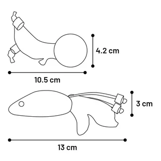 Speelgoed Yutsa Bal & Muis Bruin - Kattenspeelgoed - 1st by Flamingo – product photo 3 of 3