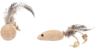 Speelgoed Yutsa Bal & Muis Bruin - Kattenspeelgoed - 1st by Flamingo – product photo 1 of 3