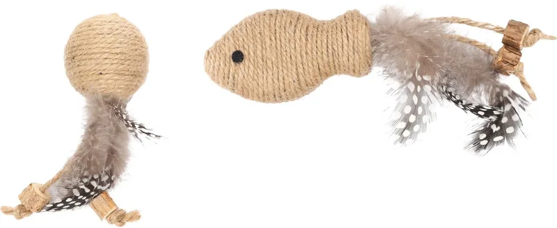 Speelgoed Yutsa Bal & Vis Bruin - Kattenspeelgoed - 1st von Flamingo – Produktfoto 1 von 5