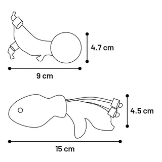 Speelgoed Yutsa Bal & Vis Bruin - Kattenspeelgoed - 1st von Flamingo – Produktfoto 5 von 5