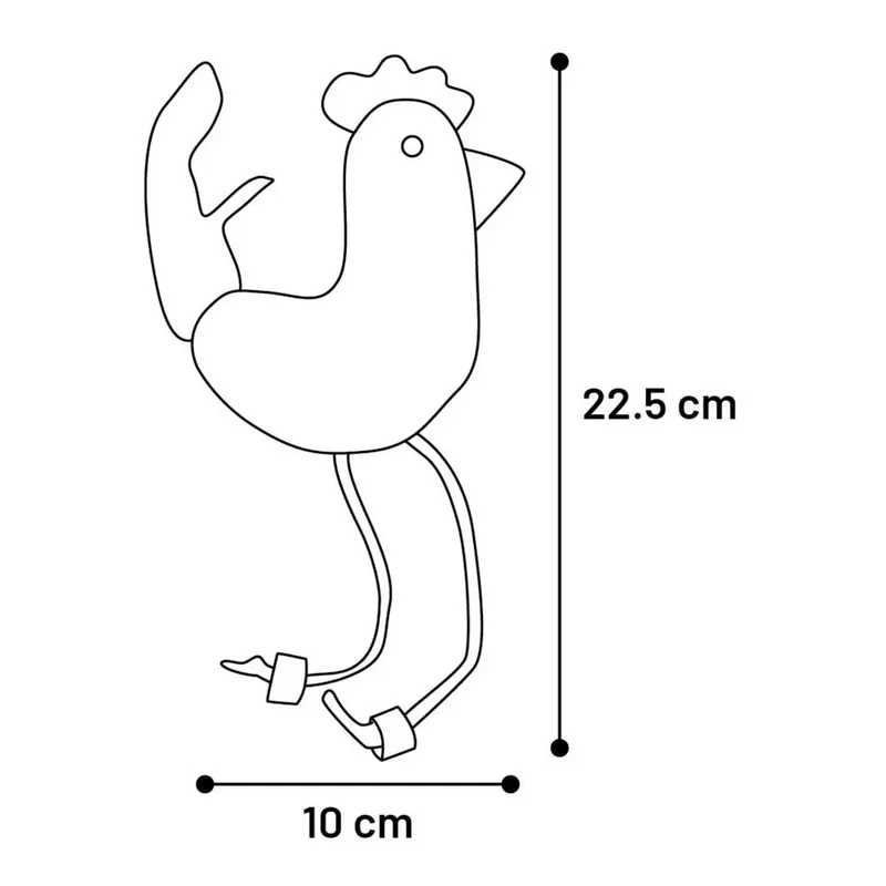 Speelgoed Yutsa Haan Bruin - Kattenspeelgoed - 1st by Flamingo – product photo 3 of 3