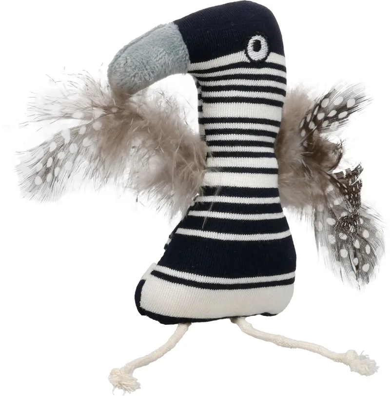 Speelgoed Zwawi Vogel Wit & Zwart - Kattenspeelgoed - 1st by Flamingo – product photo