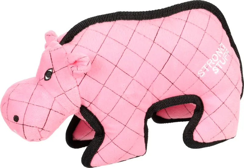 Strong Stuff Hippo - Hondenspeelgoed - 28 cm fra Flamingo i Lyserød – produktbillede