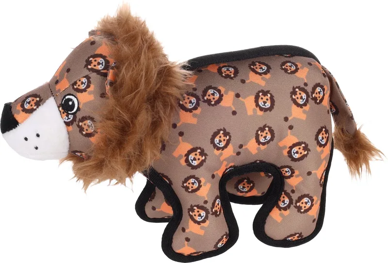 Strong Stuff - Speelgoed Honden - Hs Strong Stuff Leeuw 33cm - 1st - 134779 - 1st de Flamingo en Marron – photo produit