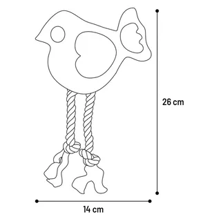 Swa Bird Hondenspeeltje by Flamingo – product photo 3 of 3
