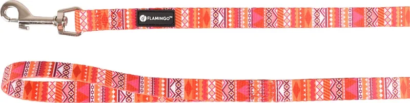 Syb - Looplijn Honden - Looplijn Syb Oranje/roze/wit 120cm 15mm - 1st - 128075 - 1st by Flamingo in Multicolour – product photo
