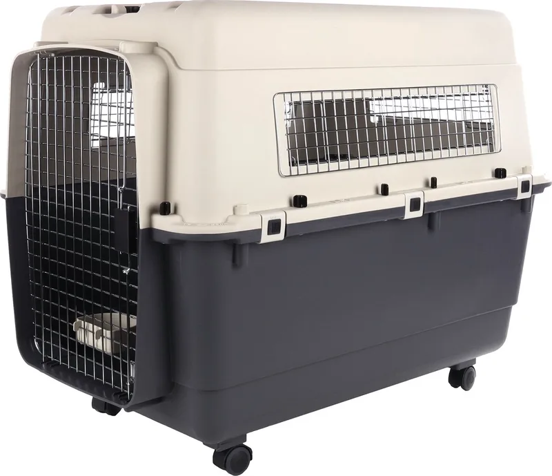 Transportbox hond XXL 100×70×75 cm – Flamingo Transportkooi Nomad Donkergrijs by Flamingo in Grey – product photo