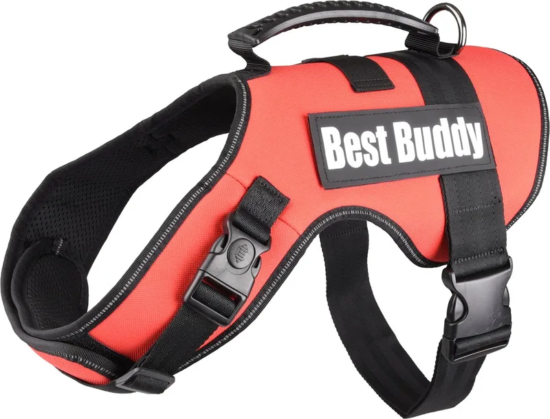 Uranus - Harnas Honden - Harnas Best Buddy Uranus Xl 80-115cm 50mm - 1st - 122697 - 1st by Flamingo in Red – product photo