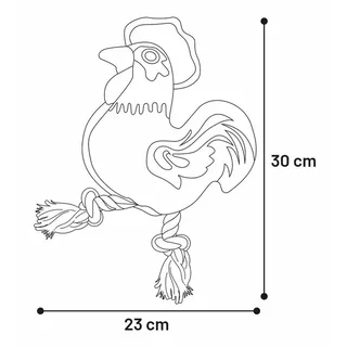 Vacan Rooster Hondenspeeltje von Flamingo – Produktfoto 3 von 3