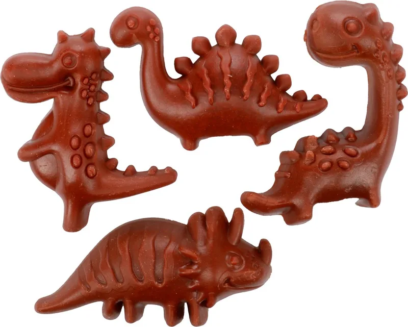 Veggie Dino Hondensnack met Aardbei S 8st 120g de Flamingo – photo produit