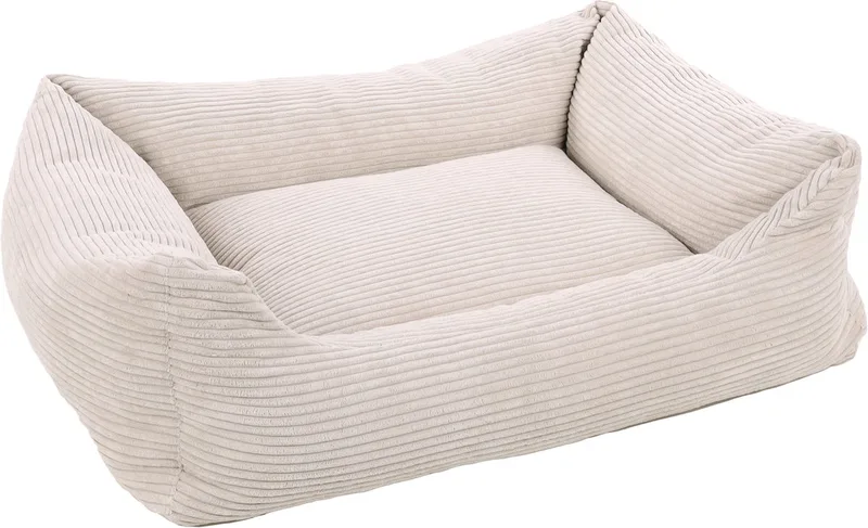 Velluto - Mand Honden - Mand Velluto Rechthoekig+rits 100x80x25cm - 1st - 138856 - 1st by Flamingo in Beige – product photo