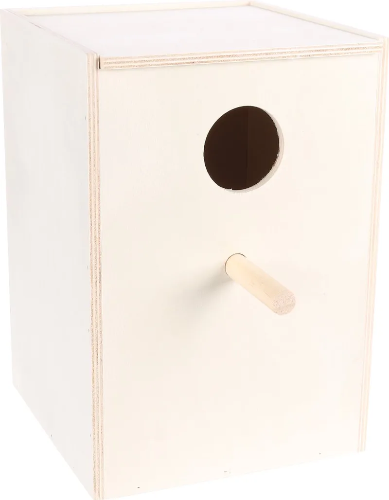 Verticaal Nestkastje Valkparkiet - Hout - 22 x 22 x 32cm by Flamingo in Brown – product photo