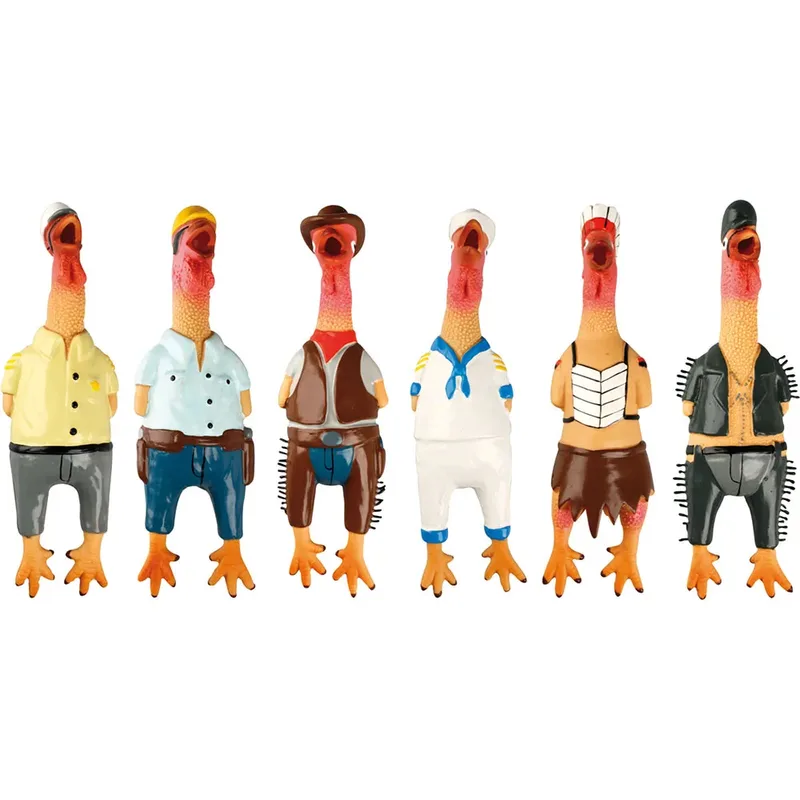 Village People Bird Latex Hondenspeeltje Geassorteerd by Flamingo – product photo