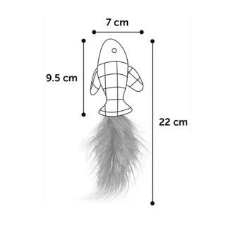 Jouet Pour Chat Vinta Biege Fish de Flamingo – photo produit 3 sur 3