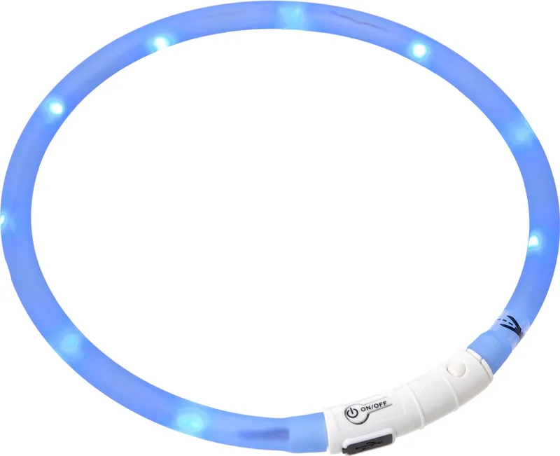 Visio Led Halsband 70 cm - Hondenhalsband von Flamingo in Blau – Produktfoto