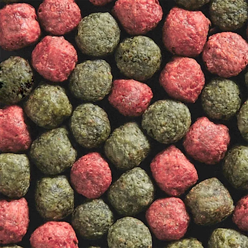 Vissen voer – vissenvoer – vijvervoer – koivoer – koi voer – steurvoer 6mm – 5L – mix rood/groen by Flamingo – product photo 2 of 2