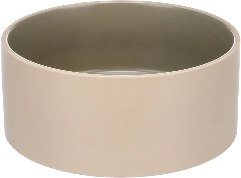 Voerbak hond – drinkbak hond – eetbak hond keramiek – topkwaliteit geglazuurde keramiek! – Ø18 cm – 1,2L – Flamingo eet- en drinkpot Anca beige by Flamingo in Green – product photo