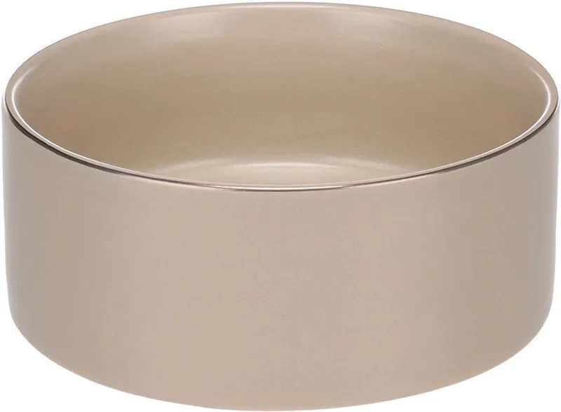 Voerbak hond – drinkbak hond – eetbak hond keramiek – topkwaliteit geglazuurde keramiek! – Ø16 cm – 800ml – Flamingo eet- en drinkpot Eram by Flamingo in Beige – product photo