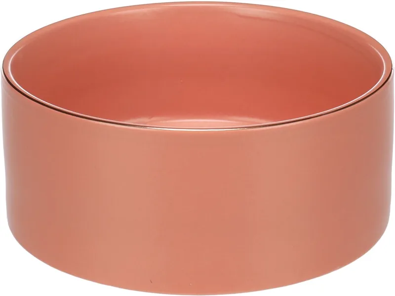 Voerbak hond – drinkbak hond – eetbak hond keramiek – topkwaliteit geglazuurde keramiek! – Ø18 cm – 1,2L – Flamingo eet- en drinkpot Eram de Flamingo en Rose – photo produit