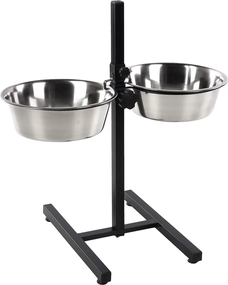 Mangeoire Pour Chien Otis Plus de Flamingo en Argent – photo produit