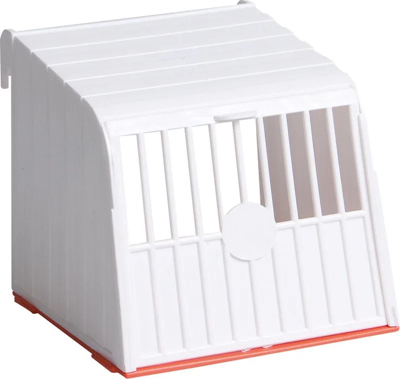 Vogelaccessoire Nestkastje Plastic - 13 x 12 x 13 cm von Flamingo in Weiß – Produktfoto