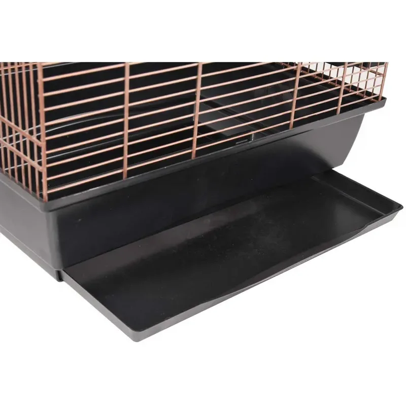 Vogelkooi Kelby Bruin&Koper&Zwart - - 45x32x64 cm by Flamingo in Black – product photo 3 of 4