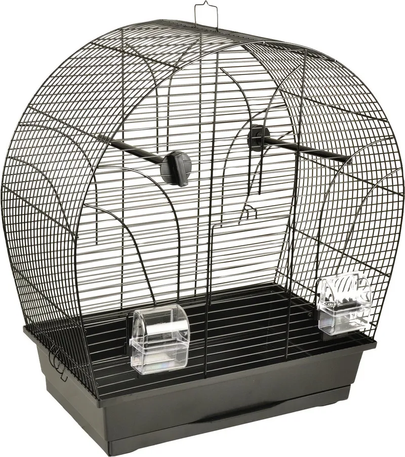 Vogelkooi Saga - Vogelverblijven - 51x32x55.5 cm de Flamingo en Noir – photo produit
