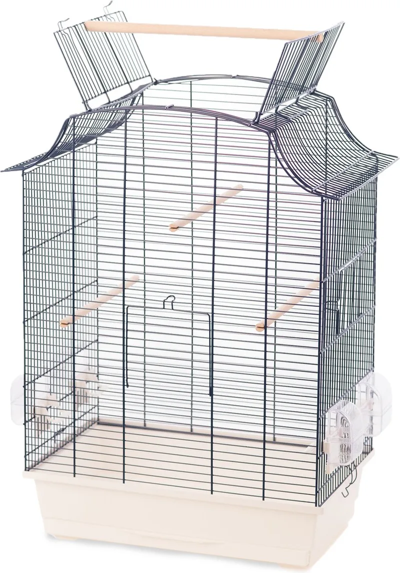 Vogelkooi Solor Sky - 52x31x65cm van Flamingo in Wit – productfoto