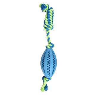 Waylen Rugby Ball Rope Hondenspeeltje Geassorteerd de Flamingo – photo produit 3 sur 4