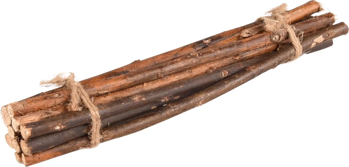 Wigow - Knabbelhout Knaagdier - Knaagstokjes Wigow M 25cm Dia.0,6-1,2cm 10pcs - 10st - 115285 - 10st by Flamingo – product photo