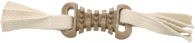 Wilga Been met Touw - Speeltouw - Hondenspeelgoed - Dental Care - L=28 cm - 524219 by Flamingo in Brown – product photo