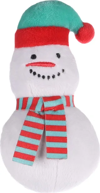 Xami - Speelgoed Katten - Kerst Ps Xami Sneeuwpop 7x5x13cm - 1st - 137397 - 1st von Flamingo in Weiß – Produktfoto 1 von 3