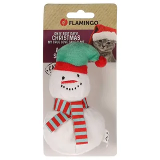 Xami - Speelgoed Katten - Kerst Ps Xami Sneeuwpop 7x5x13cm - 1st - 137397 - 1st von Flamingo in Weiß – Produktfoto 2 von 3
