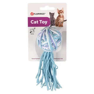 Jouet Pour Chat Yarn Multi Ball de Flamingo en Bleu – photo produit 2 sur 2