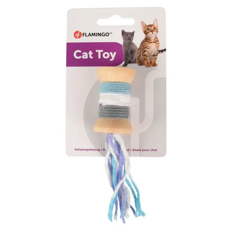 Jouet Pour Chat Yarn Multi de Flamingo en Bleu – photo produit 2 sur 2