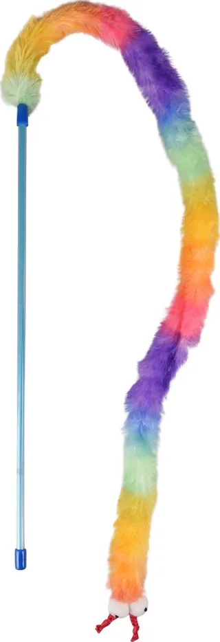 Yowly Hengel - Kattenspeelgoed - 48.8 cm Multi-Color van Flamingo in Groen – productfoto 1 van 2